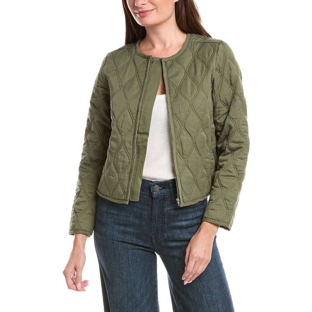 Nanette Nanette Lepore Womens  Quilted Jacket, Green